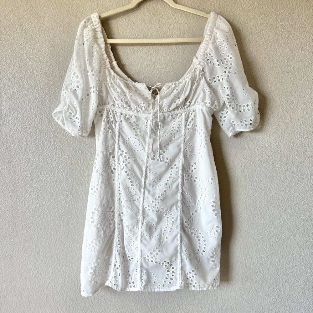 All in Favor Eyelet Embroidered Dress
